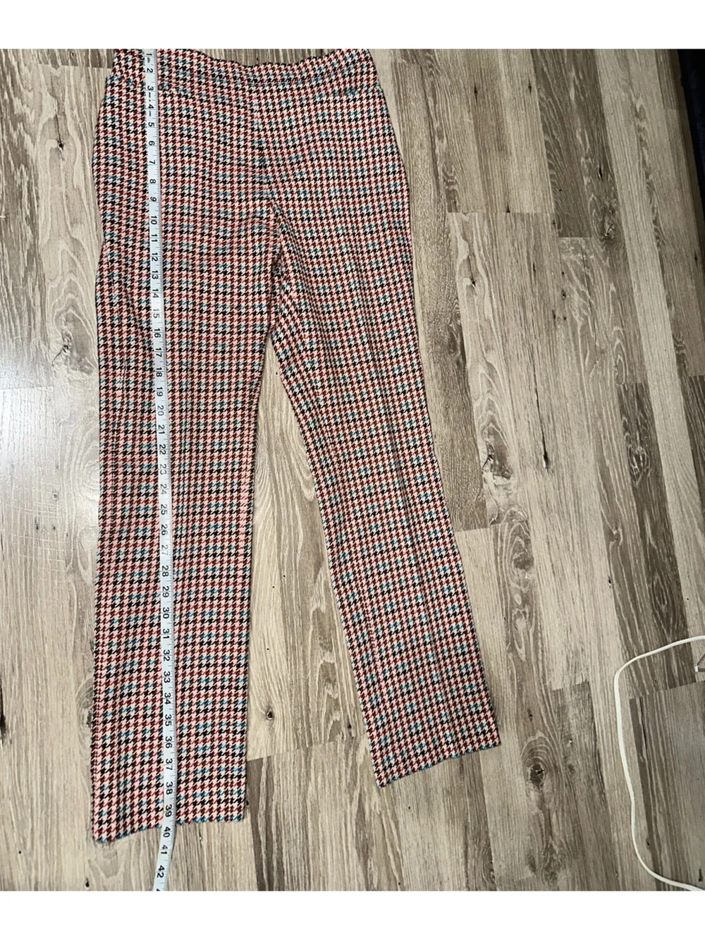 Akris Punto‎ Francoise Houndstooth-Jacquard Slim-Leg Pants Size 6